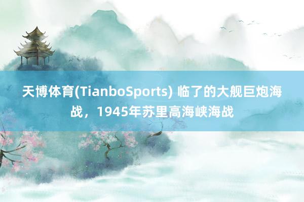 天博体育(TianboSports) 临了的大舰巨炮海战，1945年苏里高海峡海战