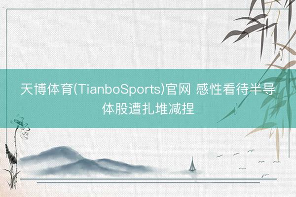 天博体育(TianboSports)官网 感性看待半导体股遭扎堆减捏