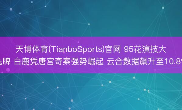 天博体育(TianboSports)官网 95花演技大洗牌 白鹿凭唐宫奇案强势崛起 云合数据飙升至10.8%